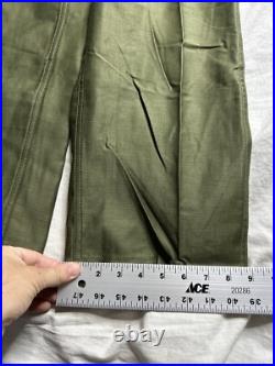 50s OG-107 Sateen Trouser Mens 28x30 1st Pattern Korean War New Nos Pants