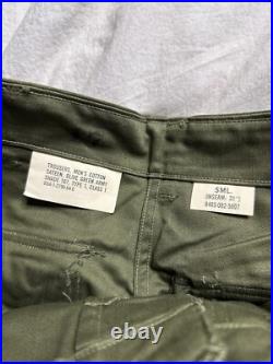 50s OG-107 Sateen Trouser Mens 28x30 1st Pattern Korean War New Nos Pants