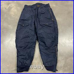 50s VTG Korean War Navy Blue USAF US Military TYPE F-1A Flying Trousers 36 COOL