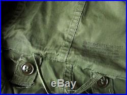 50s Vintage Korean War Era US Army Olive M51 M65 1951 Fishtail Parka Jacket Coat