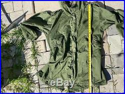 50s Vtg Korean War Era US Army Olive M51 1951 Fishtail Parka Jacket Coat Sz L