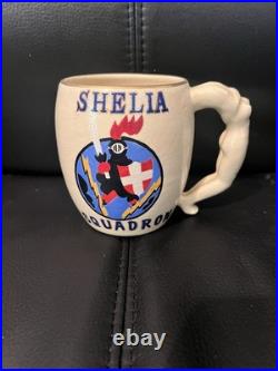 68th Fighter Squadron Mug F-80 Shooting Star Korean War Rare Hand Painted Korea