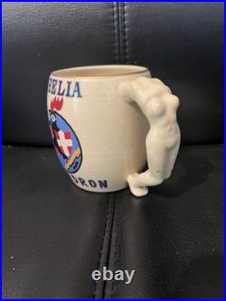 68th Fighter Squadron Mug F-80 Shooting Star Korean War Rare Hand Painted Korea