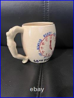68th Fighter Squadron Mug F-80 Shooting Star Korean War Rare Hand Painted Korea