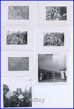 70+ B&W PHOTOS With. U. S. ARMY KOREAN WAR 40th INF. DIV. 224th INF. REG. CO. K 1952