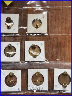 (91x) WW2 Korean Era Vietnam Era Military Crests DUI DI Clutch Back Pins