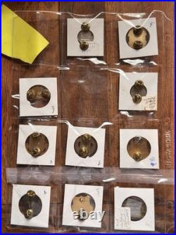 (91x) WW2 Korean Era Vietnam Era Military Crests DUI DI Clutch Back Pins