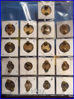 (91x) WW2 Korean Era Vietnam Era Military Crests DUI DI Clutch Back Pins