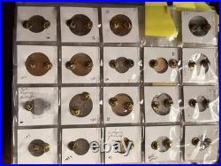 (91x) WW2 Korean Era Vietnam Era Military Crests DUI DI Clutch Back Pins