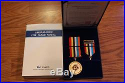 Ambassador for peace Korean War Veteran medal