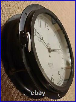 Antique 1953 CHELSEA Clock Co. Boston Large 15 Ship Engine Room Nautical Clock