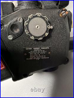 Antique Military Issue Kollsman Aircraft Periscopic Periscope Sextant & Case #03