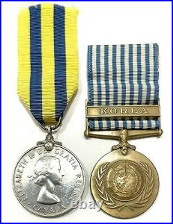 Authentic Canadian Korean War Medal Pair, Named, D. N. Tupper