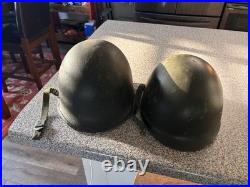 Authentic Korean Or Vietnam War Era Helmet & Liner M1 US Military