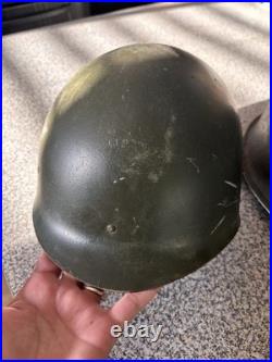 Authentic Korean Or Vietnam War Era Helmet & Liner M1 US Military