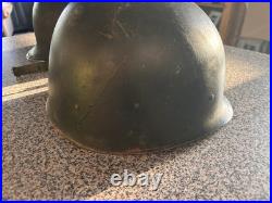 Authentic Korean Or Vietnam War Era Helmet & Liner M1 US Military