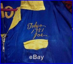 Authentic VINTAGE Korean War Era Satin Embroidered Jacket TOKYO JOE 1951