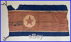 Authentic Vintage North Korean War Flag Extremly Rare
