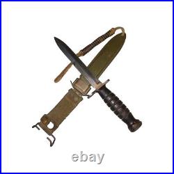 Authentic WWII U. S. Imperial H Bayonet, witht USM8A1 Scabbard