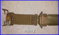 Authentic WWII U. S. Imperial H Bayonet, witht USM8A1 Scabbard