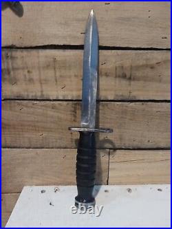 Authentic WWII U. S. Imperial H Bayonet, witht USM8A1 Scabbard