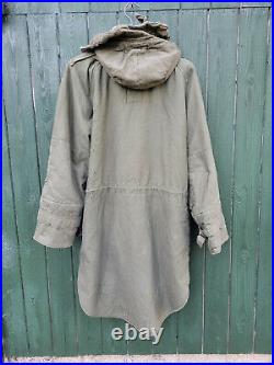 BRITISH 1950's KOREAN WAR MIDDLE PARKA SIZE 7 WITH HOOD