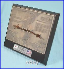 Barb Wire Fence from DMZ Special Edition 60 Years Korean War Collectible Framed