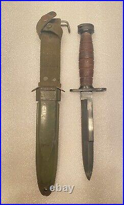 Bayonet With Scabbard Japanese Made Korean War Era