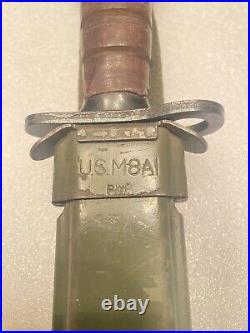 Bayonet With Scabbard Japanese Made Korean War Era