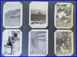 Beautiful vintage Korean war snapshot album With souvenirs currency