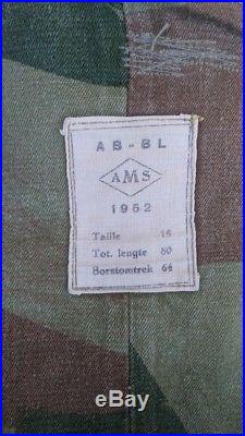 Belgian Congo Denision Paratroper Jump Smock- Rare Pattern Korean war 1952 dated