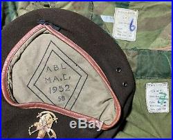 Belgian Denison Korean war Para Commando uniform with beret and insignia