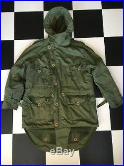British Army Middle Parka With Hood Size 8 Korean War Mods Scooter