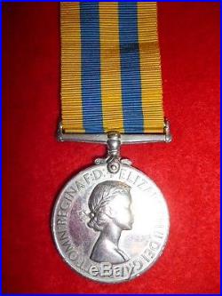 British KOREAN War Medal. King's Shropshire Light Infantry Britt Omn, 1st Type