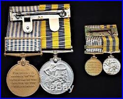 British Medals KOREAN WAR Medal pair & miniatures Cpl WRIGHT Middlesex Regiment