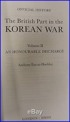 British Official History For Korean War-2 Volumes