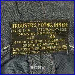 Buckle Back Air Force Stencil Vintage Korean War 1950s Type E-1A Trousers Flying