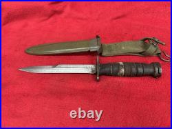 Camillus U. S. Bayonet with Scabbard Korean Era 1953