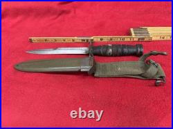 Camillus U. S. Bayonet with Scabbard Korean Era 1953
