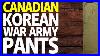 Canadian Army Korean War 1952 Tw Pants Trousers Size 16 Vintage Military Uniform History