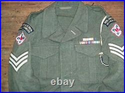 Canadian army E. M. Uniform