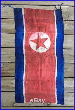 Captured Korean War NKPA Flag North Korean Banner
