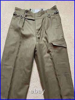 Carter Smith & Co Vintage 1951 Wool Australian Military Uniform Pants Korean War