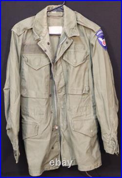 Cold War US Army 11th Airborne Coat Mans Cotton M-1951 Field Jacket, X-Small Reg