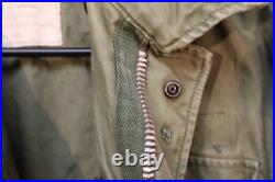 Cold War US Army 11th Airborne Coat Mans Cotton M-1951 Field Jacket, X-Small Reg