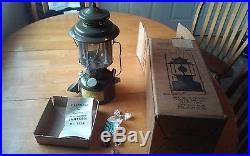 Coleman no. 252a gasoline lantern, korean war era with box and instruction manual