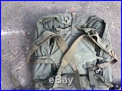 Complete WWII-Korean War M-1944 field pack upper/lower/suspenders/web belt Etc