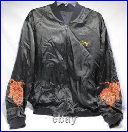 Custom Vintage 1950s Korean War era Silk Souvenir light Jacket Tiny M size M