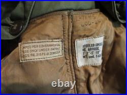 Dated Feb. 1952 Korean War BELTED OVERCOAT With Liner M-1951 US Military Patches