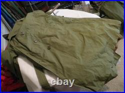Dated Feb. 1952 Korean War BELTED OVERCOAT With Liner M-1951 US Military Patches